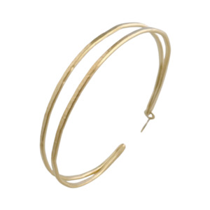 London Double Bangle Bracelet - Gold