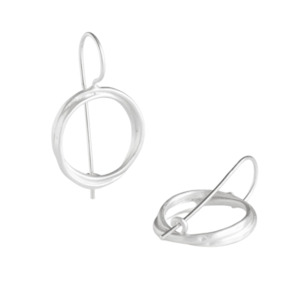 Susi Cala: Sophie Twin Medium Hippies Earrings Silver