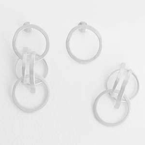 Susi Cala: Day into Night Earrings Silver