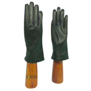 Forino: Cashmere Lined Leather Gloves - Forest