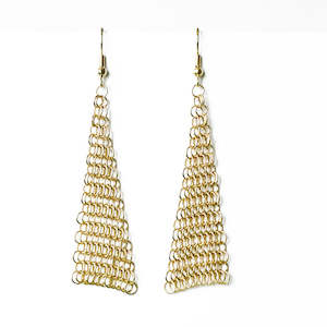 Her: Collection B Chainmail Earrings - Gold