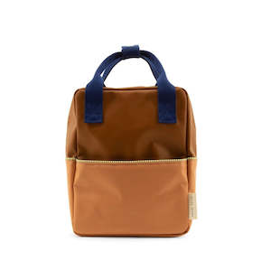 Kids Backpacks: Small Backpack - Brown and Blue