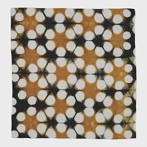 Hawai  Silk Bandana - Gold and Black