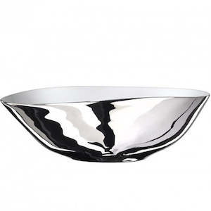 Men Over 100: Platinum Wide Salad Bowl