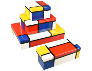 Mondrian Lacquer Boxes & Trays