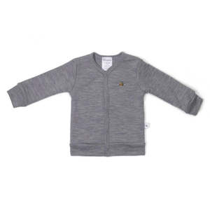 Kids 0 2 Years: Merino 2 Ply Cardigan - Grey