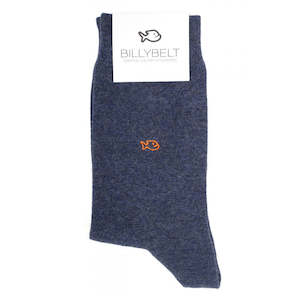 Cotton Socks - Mottled Blue