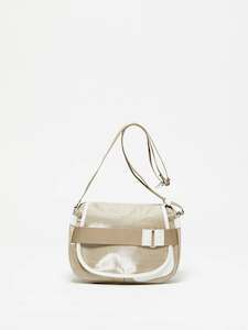 By Designer Bags: Gaby Linen Satchel - Natural