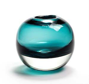 By Designer Glassware: Maraj Medium Vase - Jasper