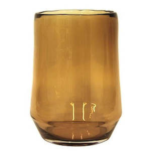 By Designer Glassware: Clemence Extra Large Vase - Mauveglow