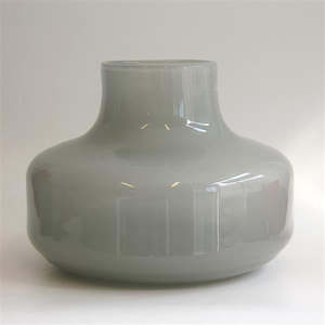 By Designer Glassware: Femeia Vase - Gray