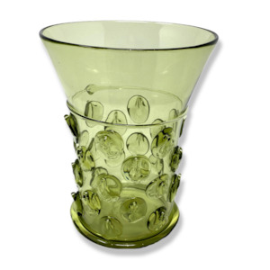 By Designer Glassware: KL110 Vase Medium Green