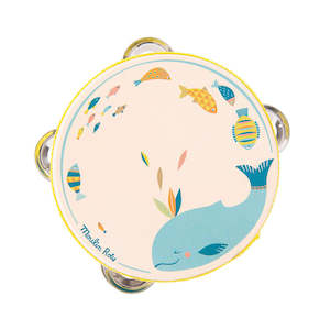 By Designer Baby Kids: Cream Tambourine