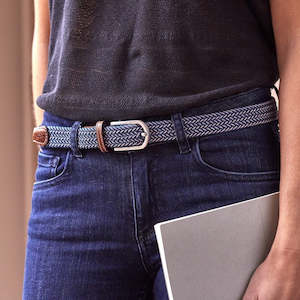 By Designer Mens: Women's Braided Belt - Séoul