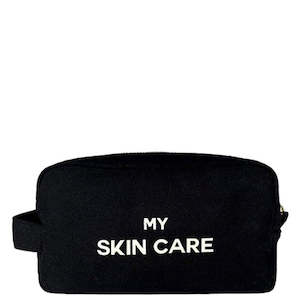 Cosmetic Wash Bags: Bag All Skin Care Pouch Black