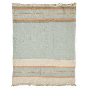 Multi Stripe Linen Throw/Towel