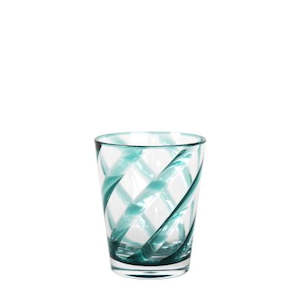 Drinking Wine Glasses: Fiorira Resin Tumbler Turquoise Swirl