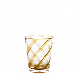 Drinking Wine Glasses: Fiorira Resin Tumbler Mustard Swirl