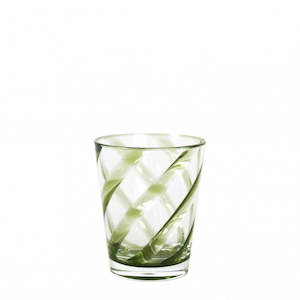 Drinking Wine Glasses: Fiorira Resin Tumbler Green Swirl