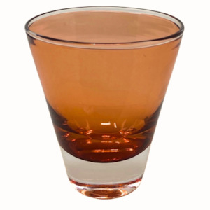 Drinking Wine Glasses: Clear Conical Glass Anise Peach