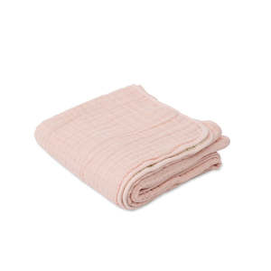 Baby wear: Cotton Muslin Quilt - Rose Petal