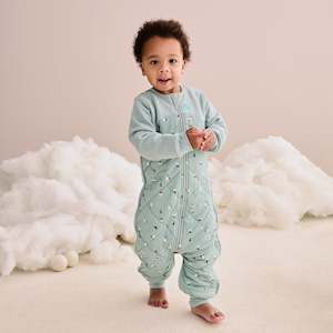 Sleep Suit Organic Warm 2.5 TOG - Lambs Best Friend Olive