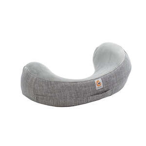 Natural Curve Nursing Pillow - Heathered Grey