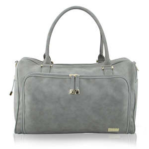 Double Zip Satchel Nappy Bag - Stone