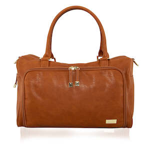 Baby wear: Double Zip Satchel Nappy Bag - Amber