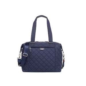 Baby wear: Stevie Quilt Nappy Bag - Navy