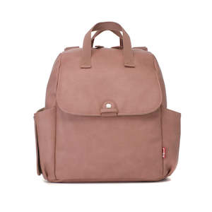 Robyn Convertible Nappy Bag - Faux Leather Pink