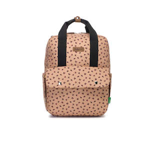 Georgi Backpack Convertible Nappy Bag - Caramel Leopard