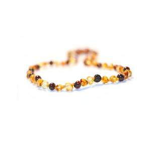 Baby wear: Amber Bead Necklace - Multi-colour