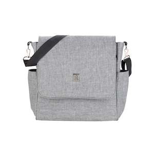 Baby wear: Messenger/Backpack Nursery Bag - Grey