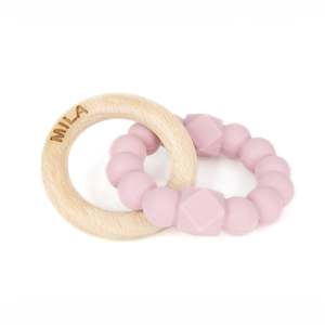 Personalised Moon Teether - Mauve