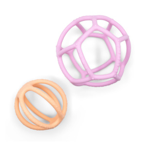 Sensory Ball & Fidget Ball 2pk - Bubblegum & Peach