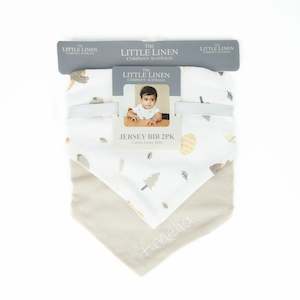 Baby wear: Personalised Jersey Bib 2pk - Nectar Bear