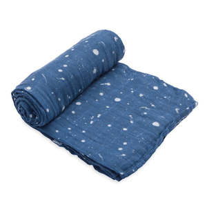 Single Cotton Muslin Swaddle - Star Sailing