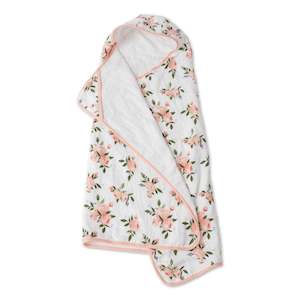 Baby wear: Big Kid Hooded Towel - Watercolour Rose