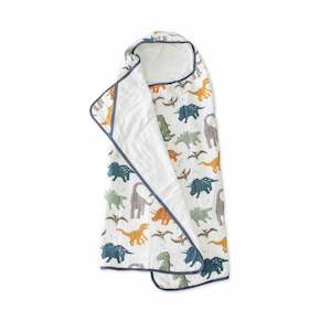 Baby wear: Big Kid Hooded Towel - Dino Friends