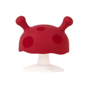 Baby wear: Mushroom Teether - Chimney Red