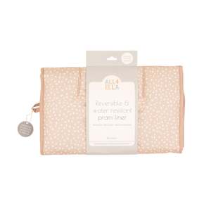 Universal Pram Liner - Beige Dots