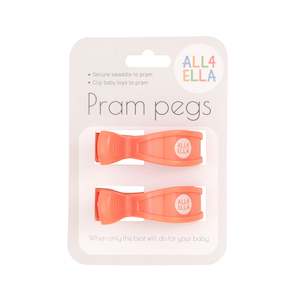 Pram Peg 2pk - Coral