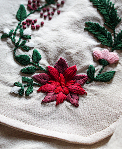 Winter Embroidery Pocket