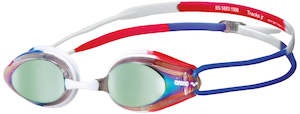 Arena Tracks Mirror Goggle Gold-Blue-Red