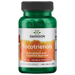 Swanson, Tocotrienols Double Strength 100mg, 60 Liquid Caps