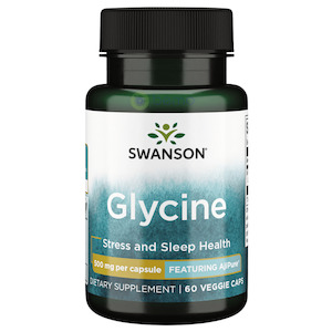 Swanson, Glycine 500mg, Stress and Sleep Health, 60 Veg Caps