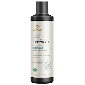 Swanson, Organic Cold-Pressed Castor Oil, 473ml