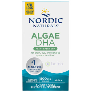 Nordic Naturals, Algae DHA, 500mg, 60 Softgels