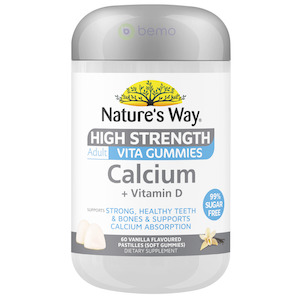 Nature's Way, Adult Vita Gummies High Strength Calcium + Vitamin D, 60's